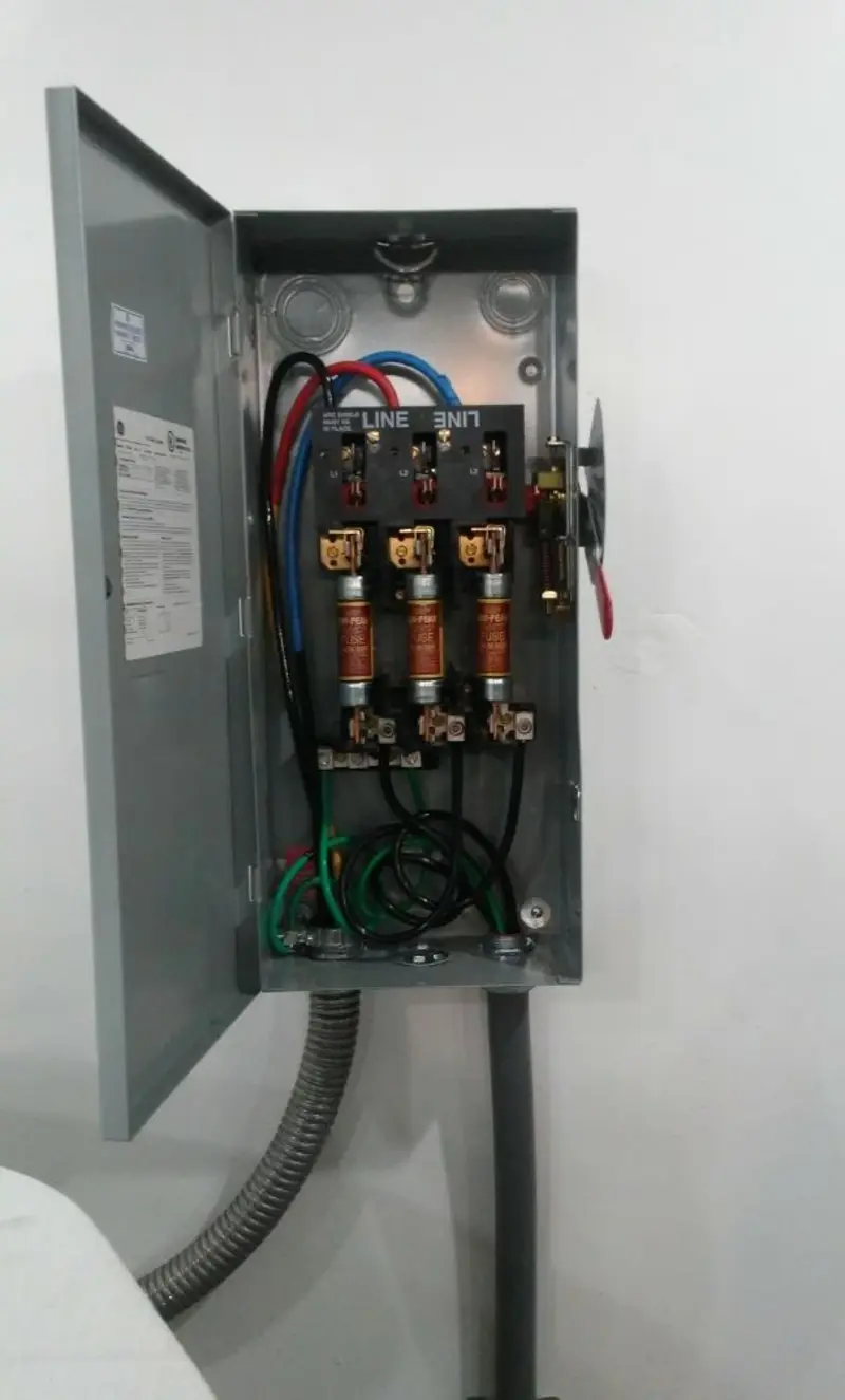 Three-phase disconnect switch installed for Electrical Wiring & Rewiring in Greensburg