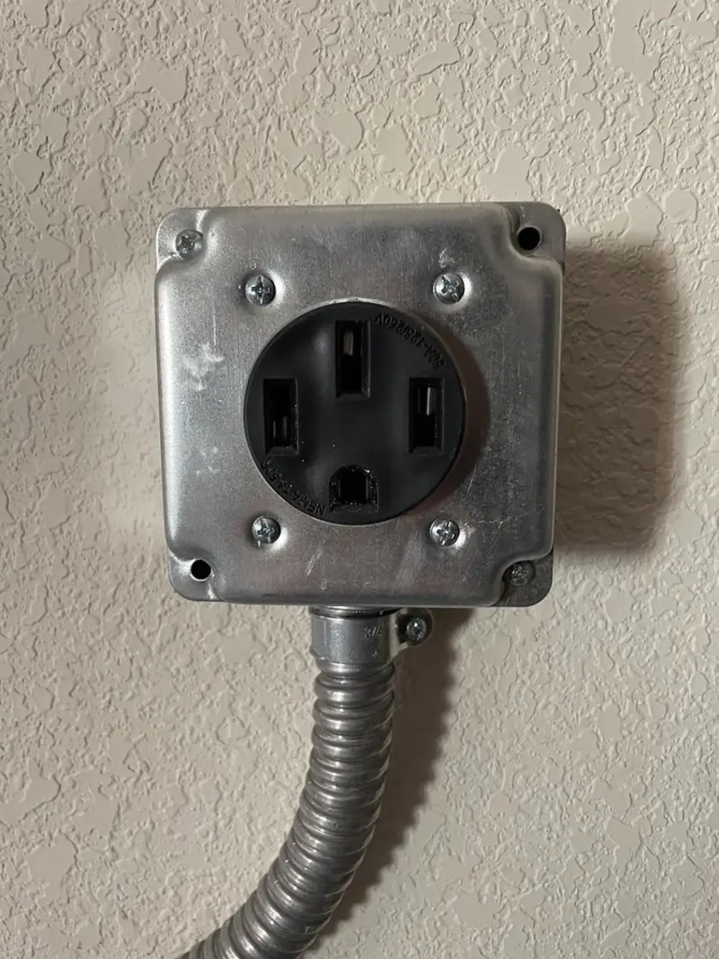 NEMA 14-50 outlet installed for Smart Home Electrical in Greensburg